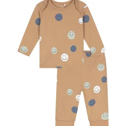 Prénatal baby pyjama smiley bruin