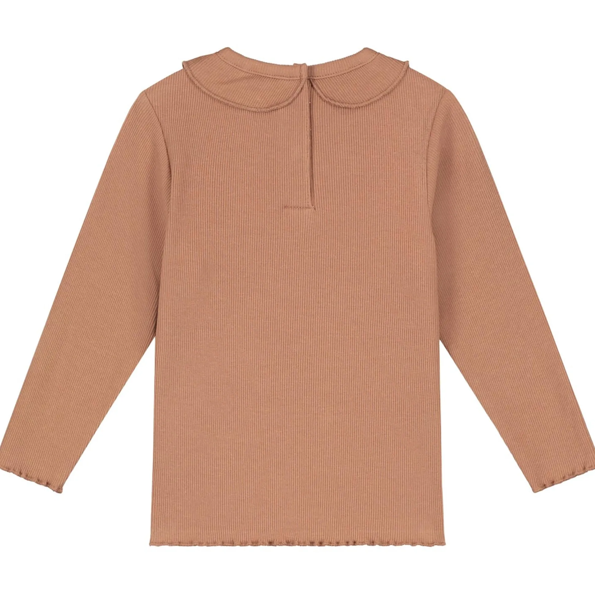 Prénatal baby shirt lange mouwen effen bruin