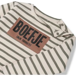 Prénatal baby shirt lange mouwen tekst beige
