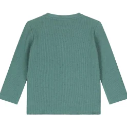 Prénatal baby shirt lange mouwen effen groen