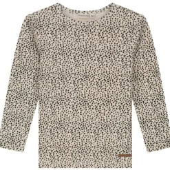 Prénatal baby shirt lange mouwen all over print bruin