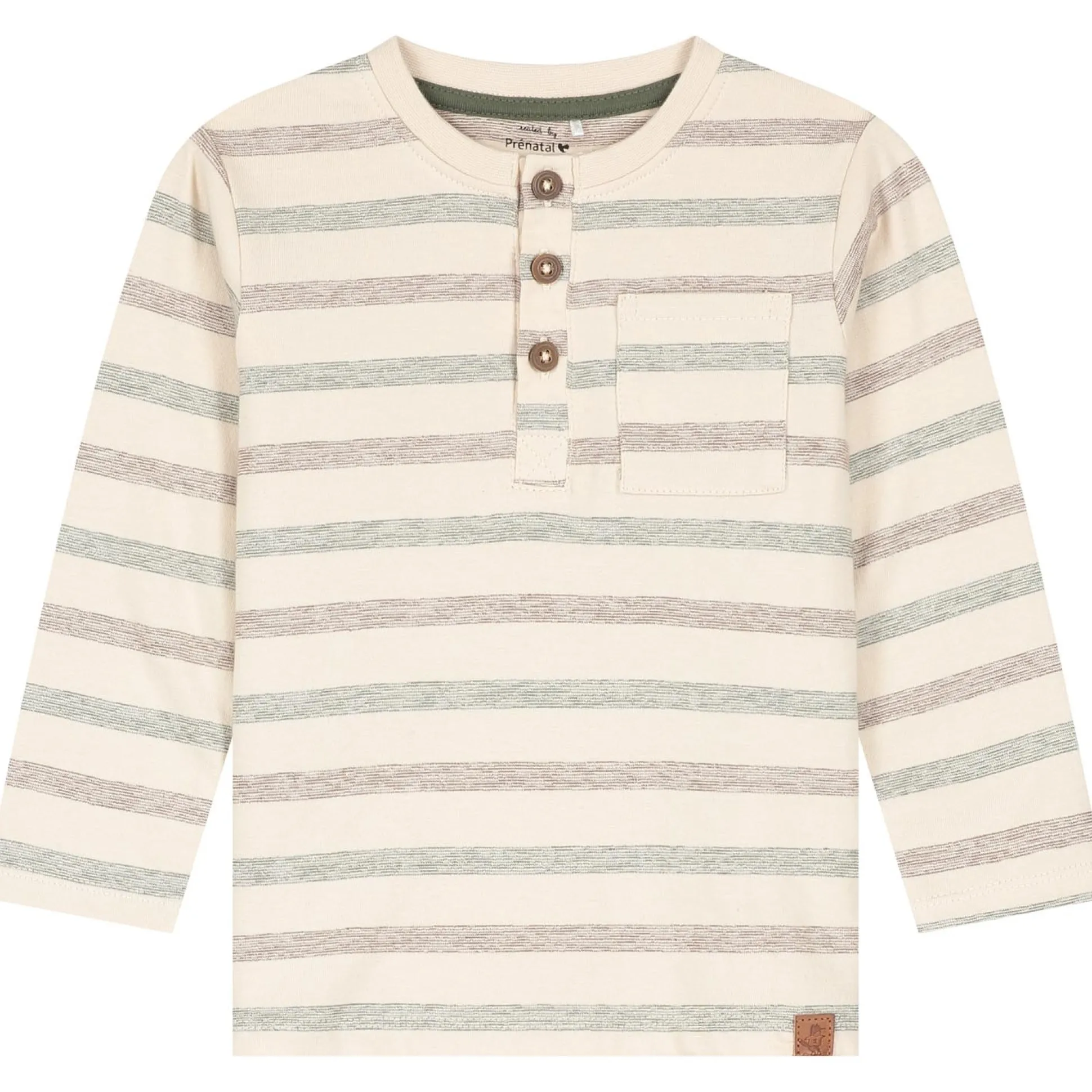 Prénatal baby shirt lange mouwen strepen multi