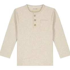 Prénatal baby shirt lange mouwen effen bruin