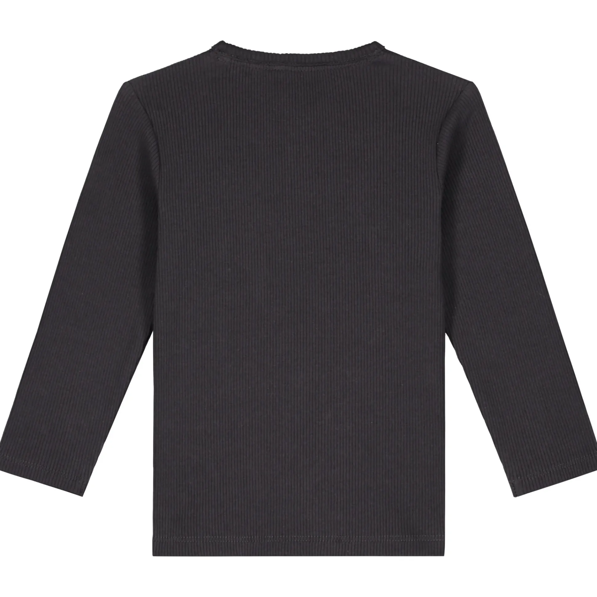 Prénatal baby shirt lange mouwen effen antraciet