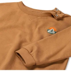 Prénatal baby sweater lange mouwen logo bruin