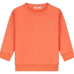 Prénatal baby sweater lange mouwen effen oranje