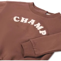 Prénatal baby sweater lange mouwen tekst bruin