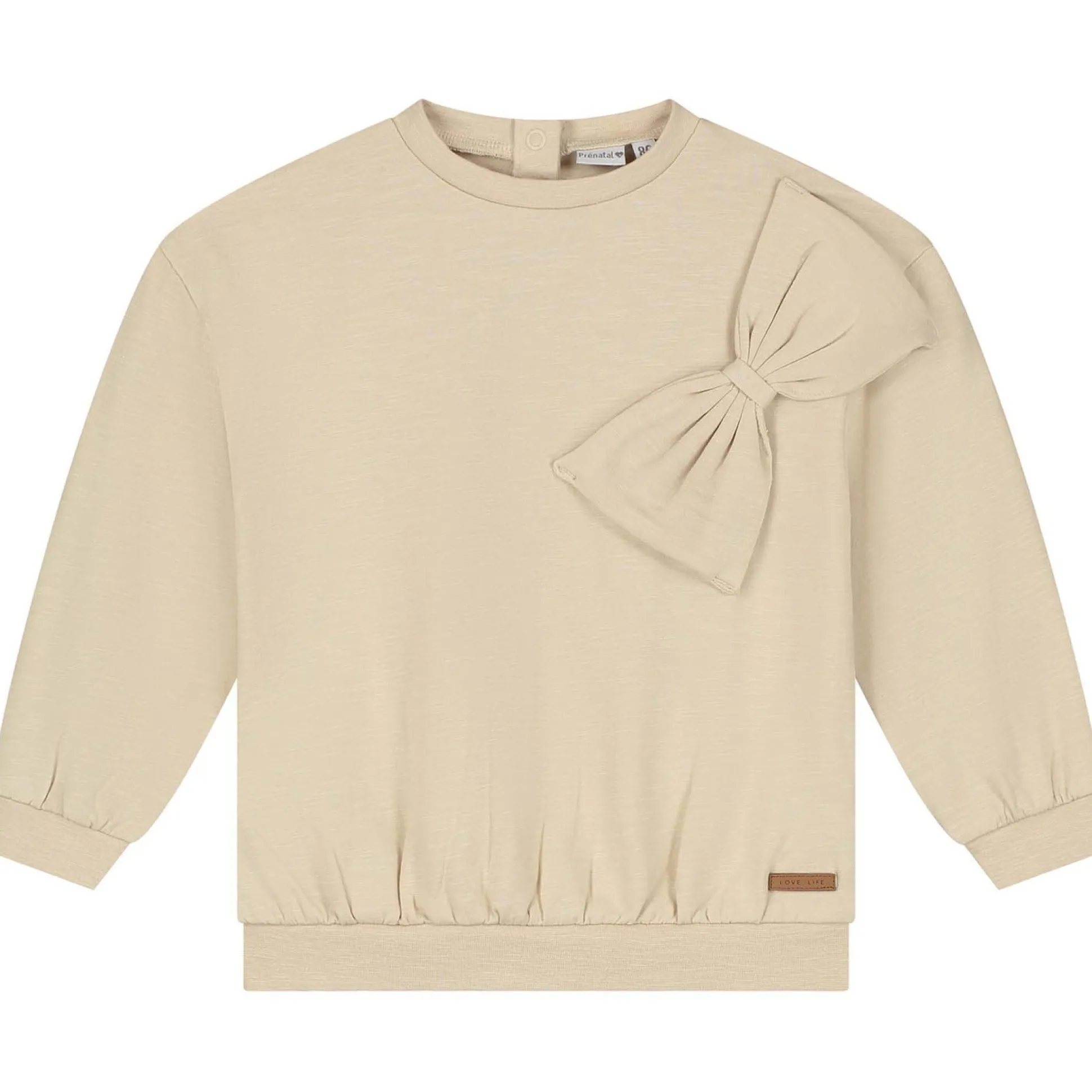 Prénatal baby sweater lange mouwen effen beige