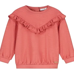 Prénatal baby sweater lange mouwen effen oranje