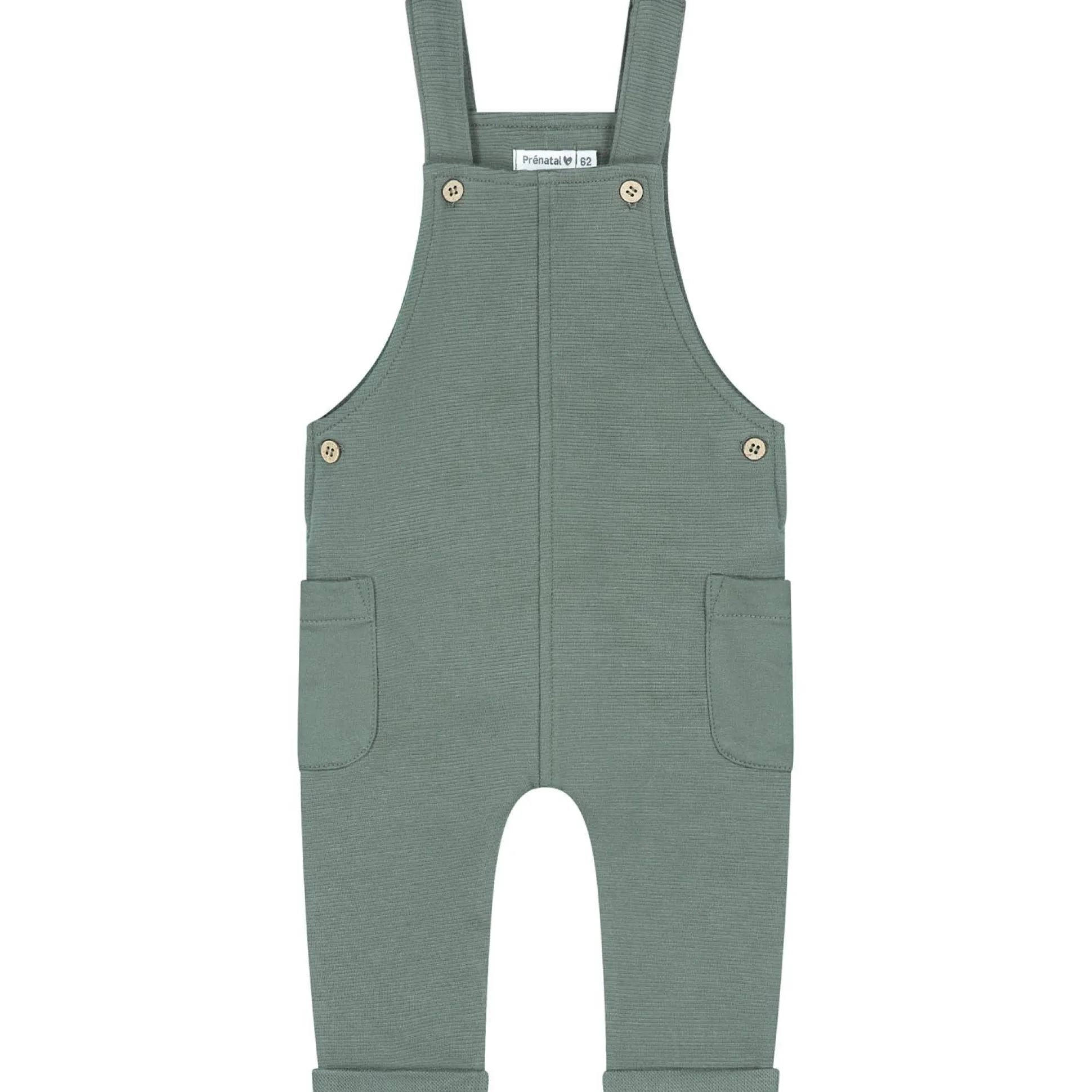 Prénatal baby tuinbroek effen groen