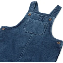 Prénatal baby tuinpak mouwloos effen blauw