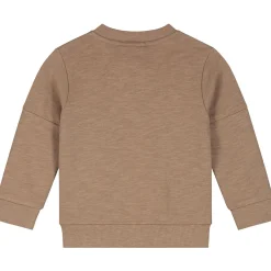 Prénatal baby vest lange mouwen effen bruin