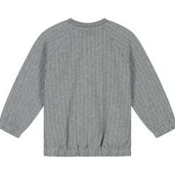 Prénatal baby vest lange mouwen strepen grijs