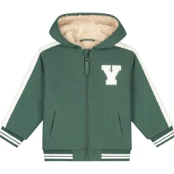 Prénatal baby winterjas lange mouwen tekst groen