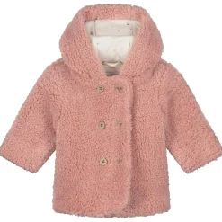 Prénatal baby winterjas lange mouwen effen roze