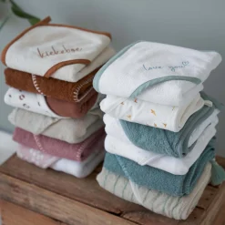 Prénatal badcape badstof groen