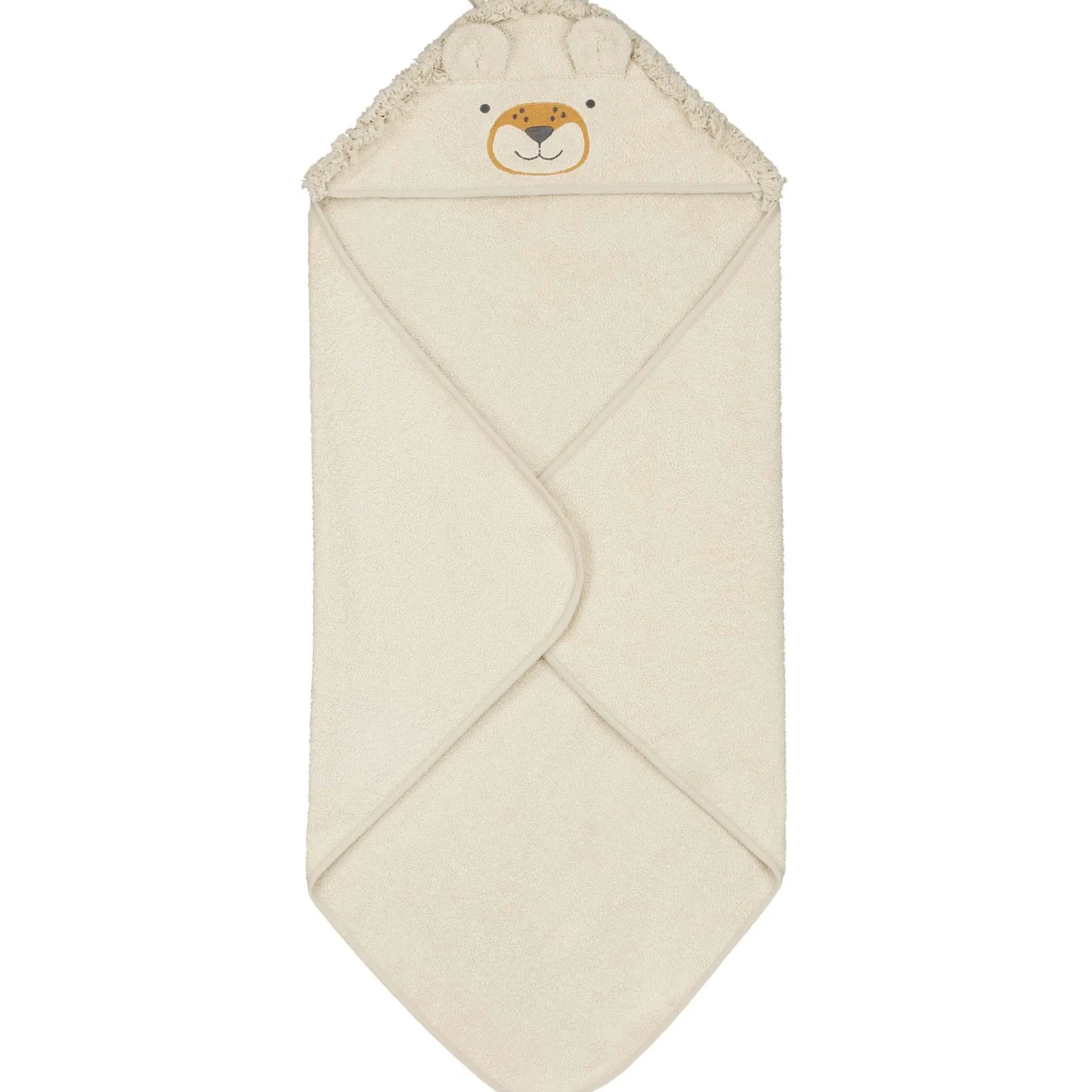 Prénatal badcape leeuw wit