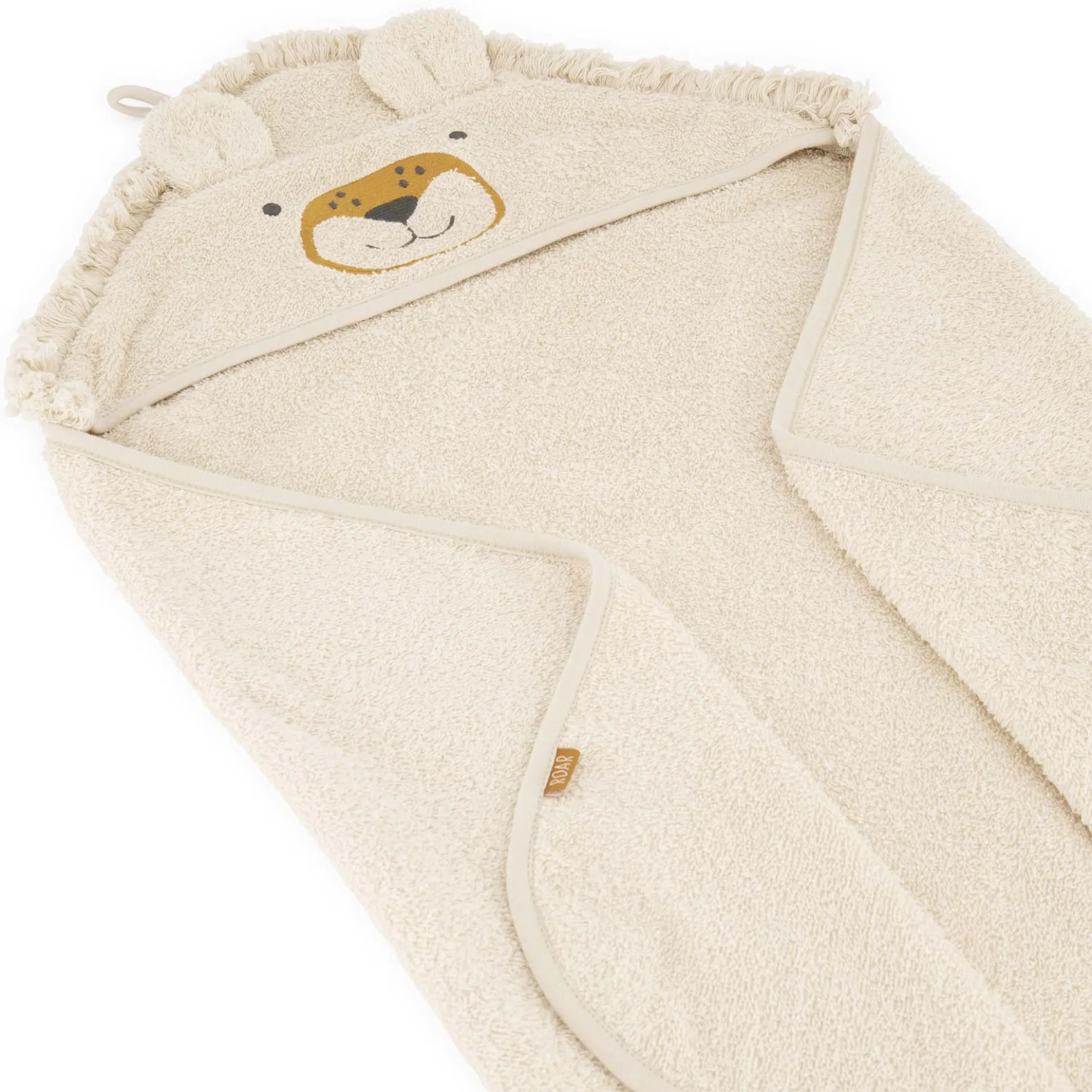 Prénatal badcape leeuw wit