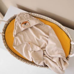 Prénatal badcape leeuw wit