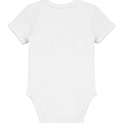 Prénatal basis overslagromper 2-pack korte mouwen effen wit