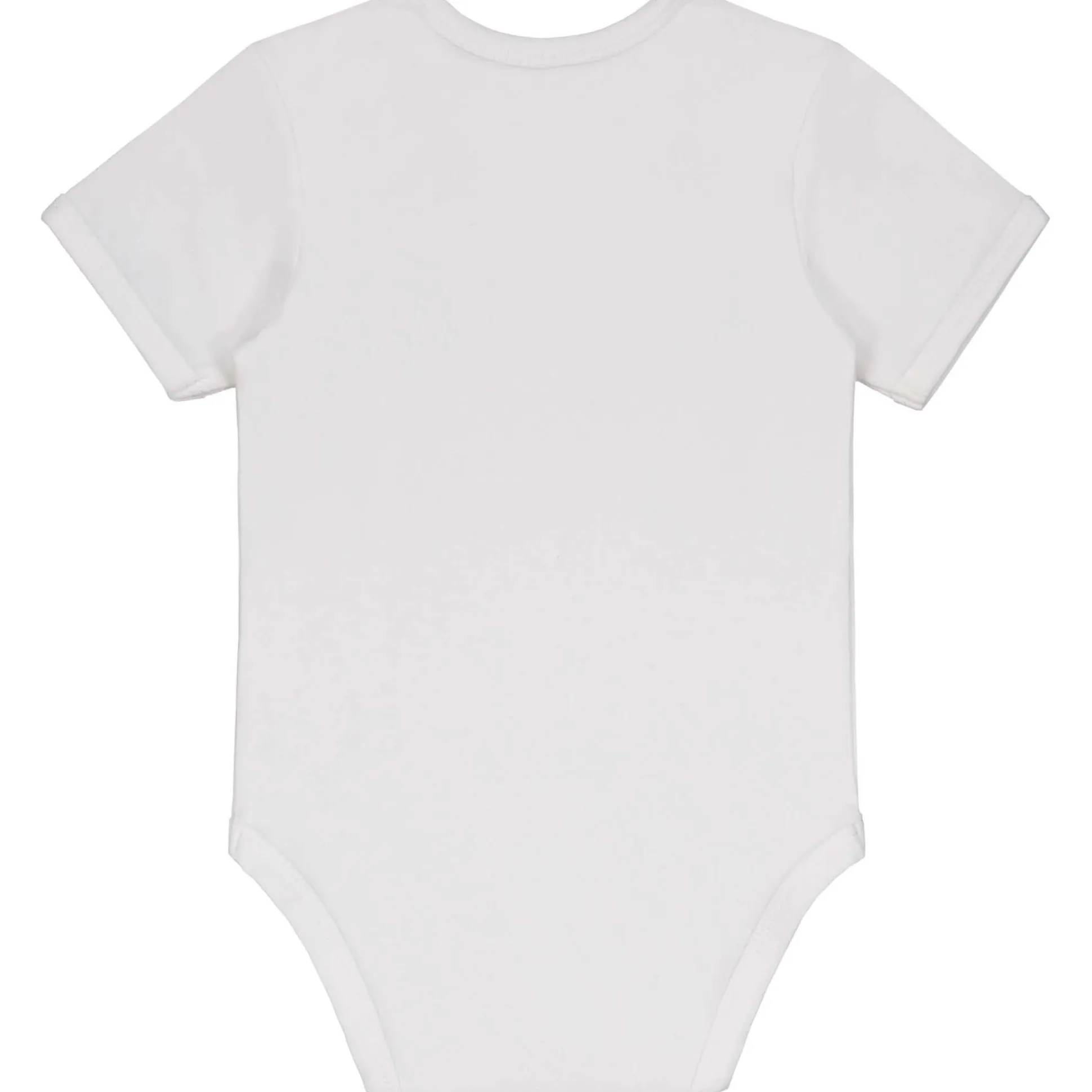 Prénatal basis romper korte mouwen effen wit