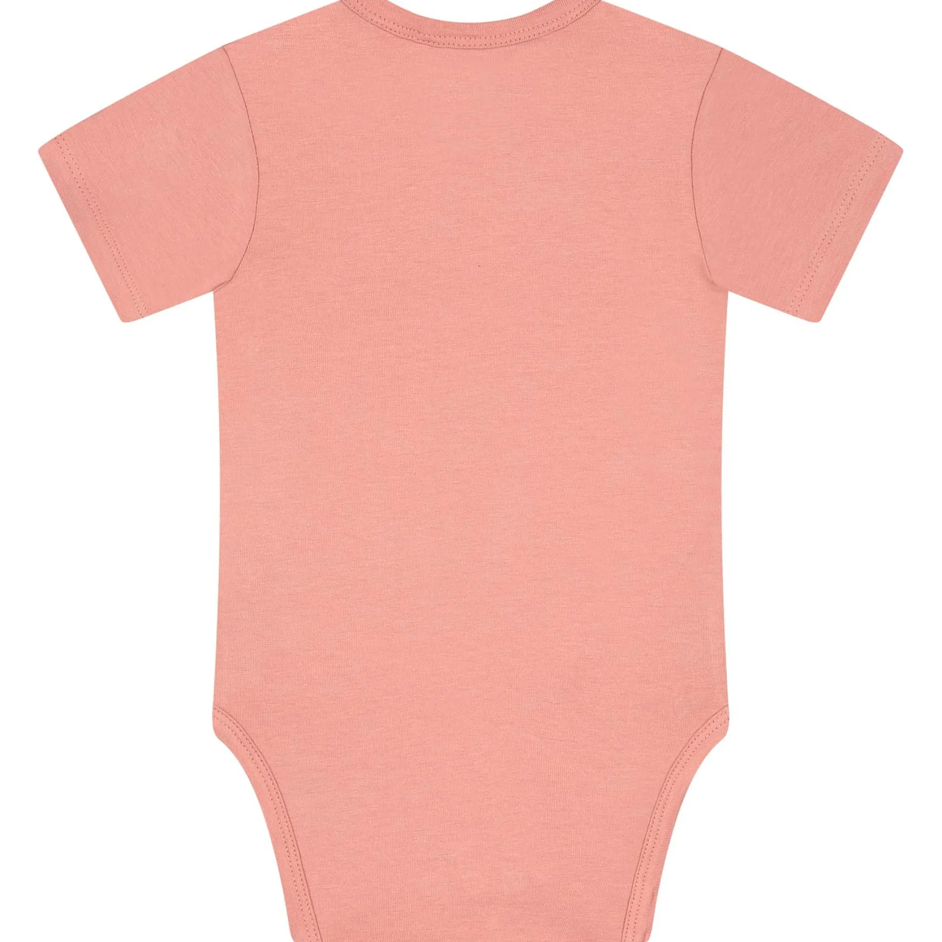 Prénatal basis romper korte mouwen effen roze