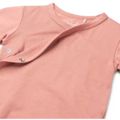 Prénatal basis romper korte mouwen effen roze