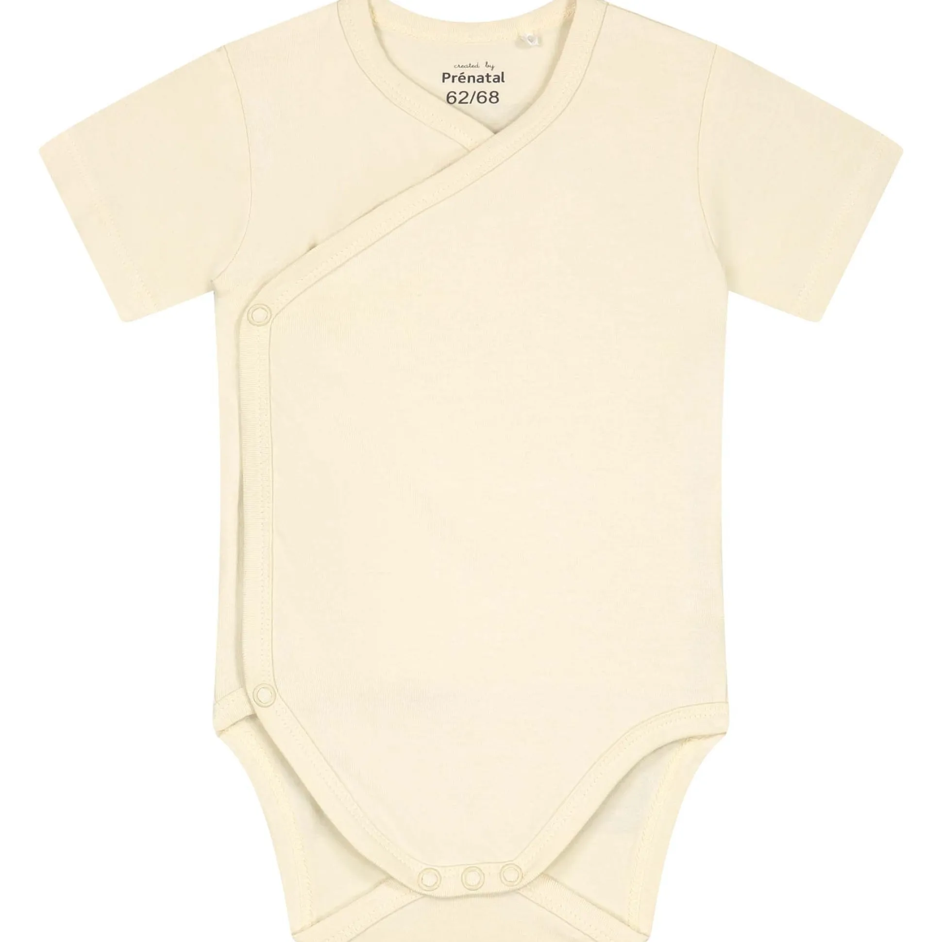 Prénatal basis romper korte mouwen effen beige