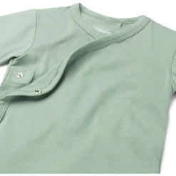 Prénatal basis romper korte mouwen effen groen