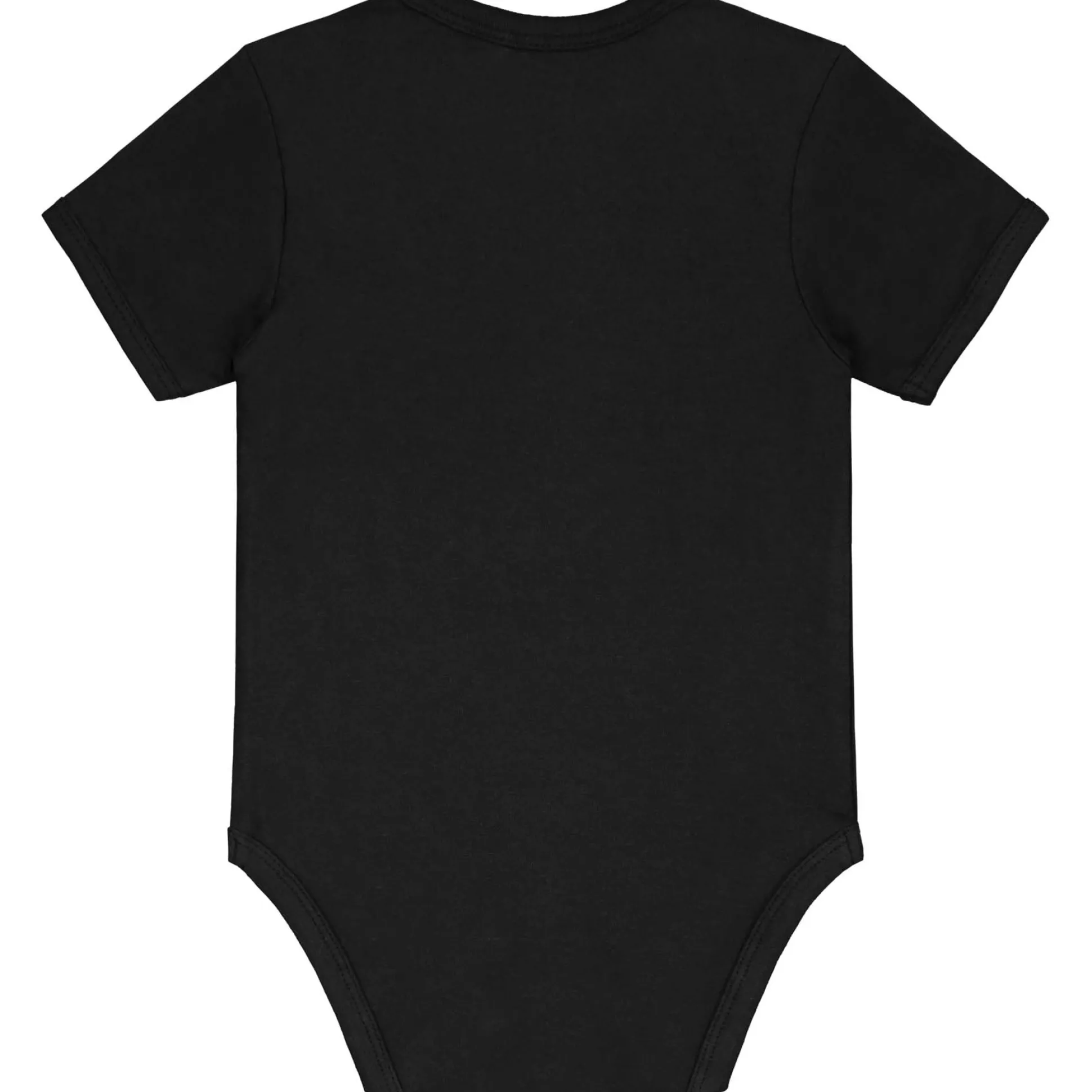 Prénatal basis romper korte mouwen effen zwart
