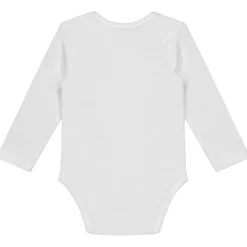 Prénatal basis romper lange mouwen effen wit