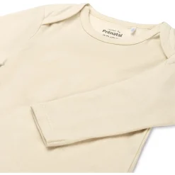 Prénatal basis romper lange mouwen effen beige