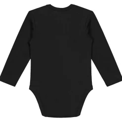 Prénatal basis romper lange mouwen effen zwart