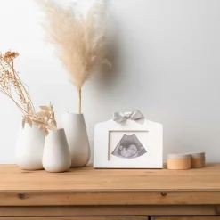 Prénatal echo fotolijstje wit