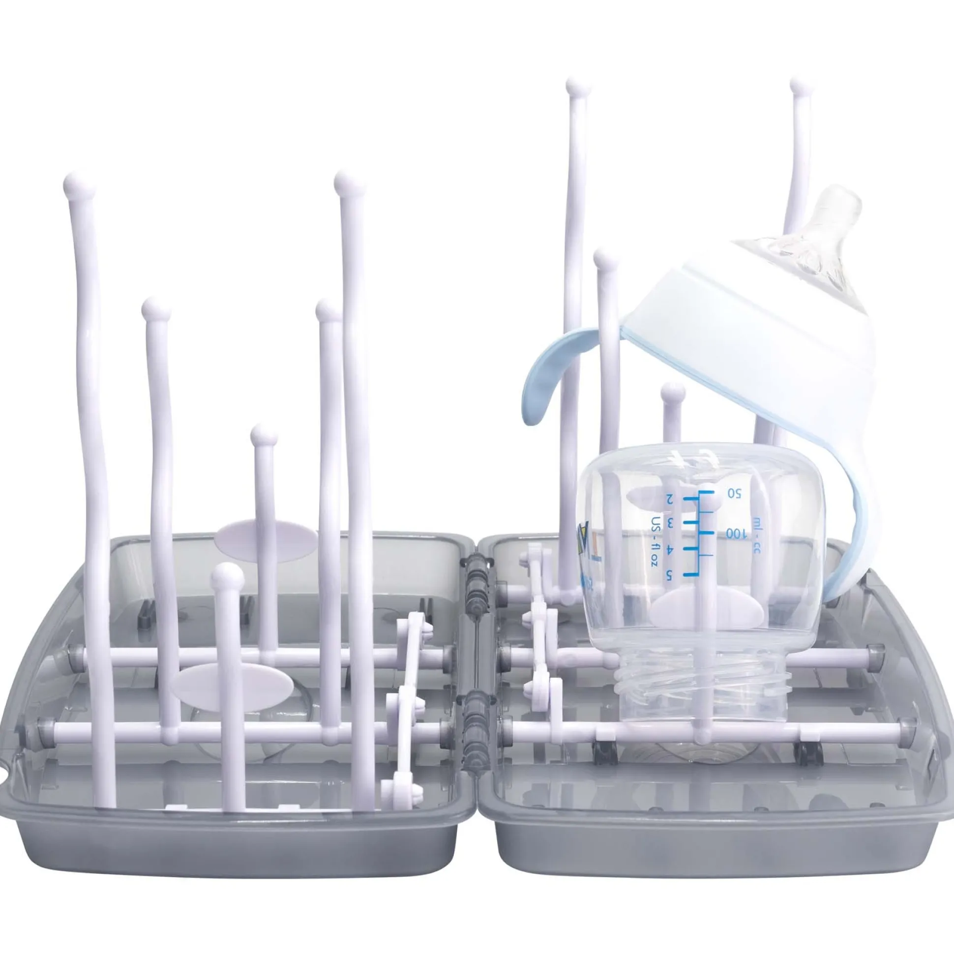Prénatal flessen- droogrekje wit