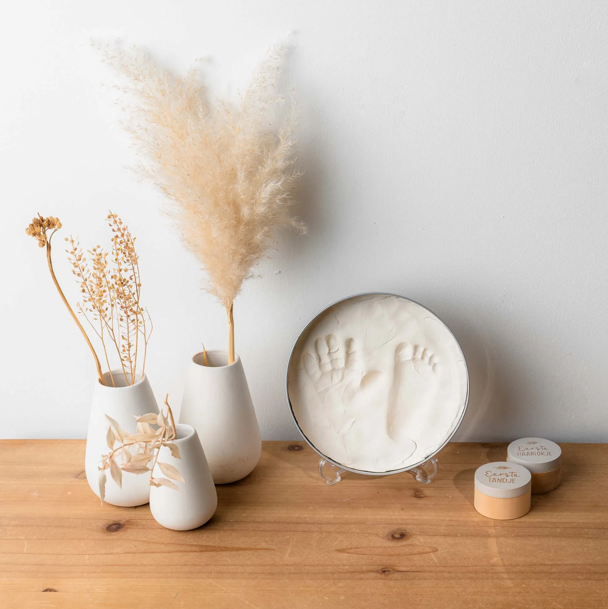 Prénatal gipsafdruk in blik White