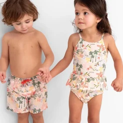 Prénatal heren zwemshort palm all over print multi