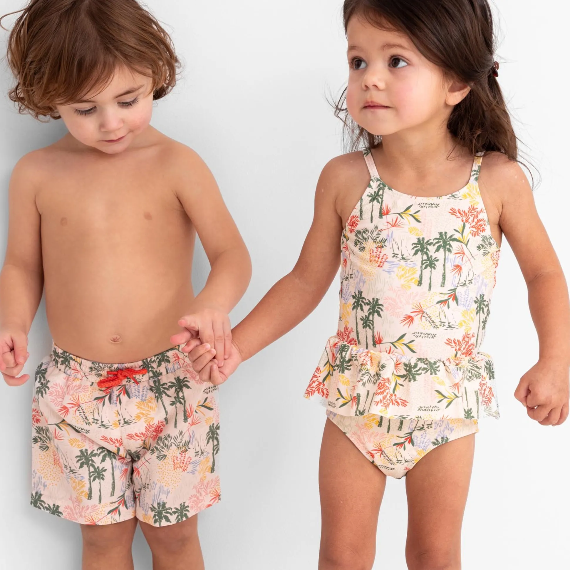 Prénatal heren zwemshort palm all over print multi