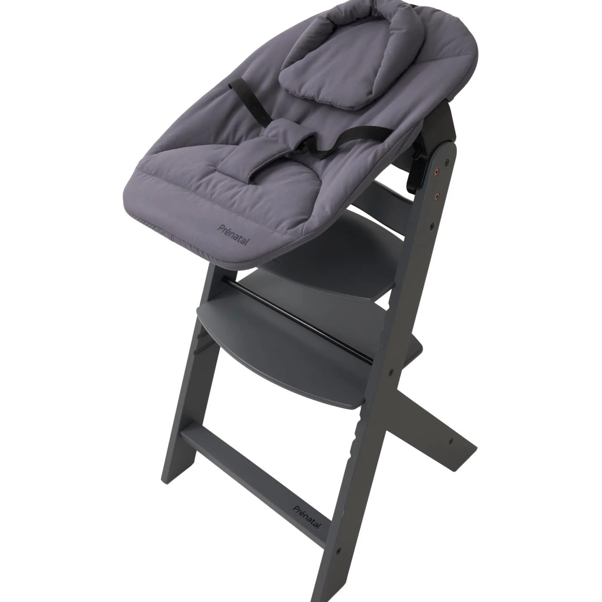 Prénatal houten kinderstoel Evan bundel taupe