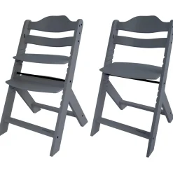 Prénatal houten kinderstoel Evan bundel grijs