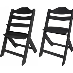 Prénatal houten kinderstoel Evan bundel zwart