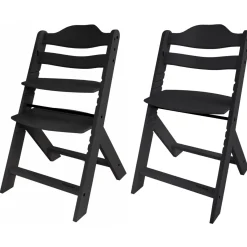 Prénatal houten kinderstoel Evan bundel zwart