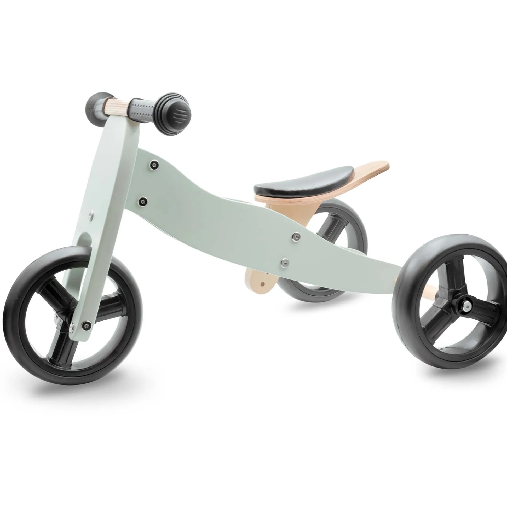 Prénatal houten loopfiets 4-in-1 Soft Green Grey
