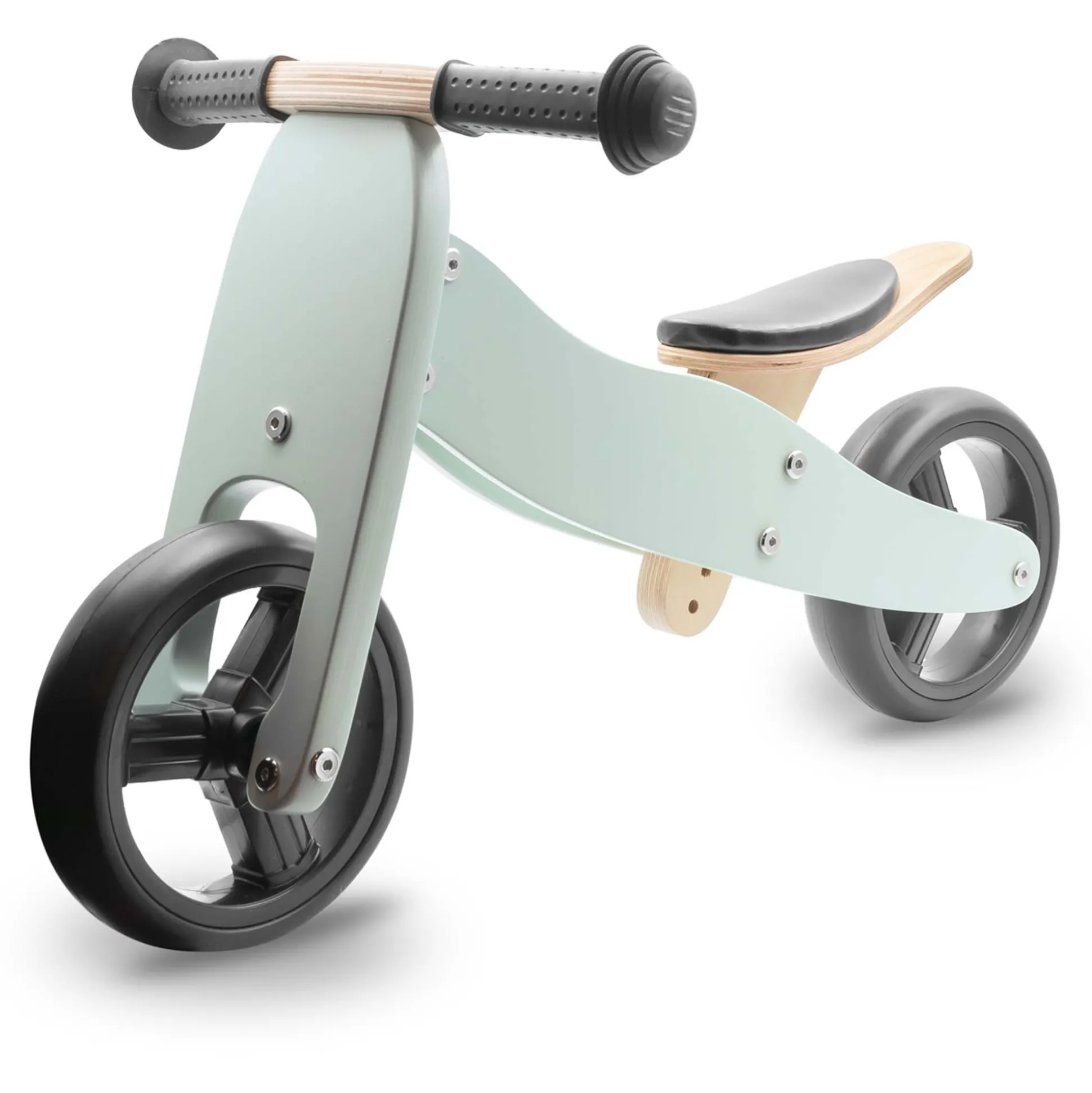 Prénatal houten loopfiets 4-in-1 Soft Green Grey