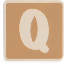 Prénatal houten namentrein letter Q Brownie