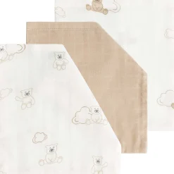 Prénatal hydrofiel washand 3 stuks  beige