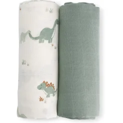 Prénatal hydrofiele doeken dino 2 stuks multi
