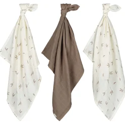 Prénatal hydrofiele luiers graan 3 stuks taupe