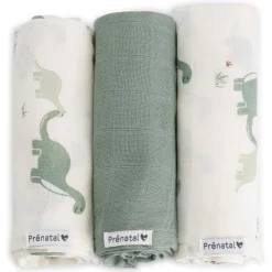 Prénatal hydrofiele luiers Dino 3 stuks multi