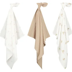 Prénatal hydrofiele luiers beer 3 stuks beige